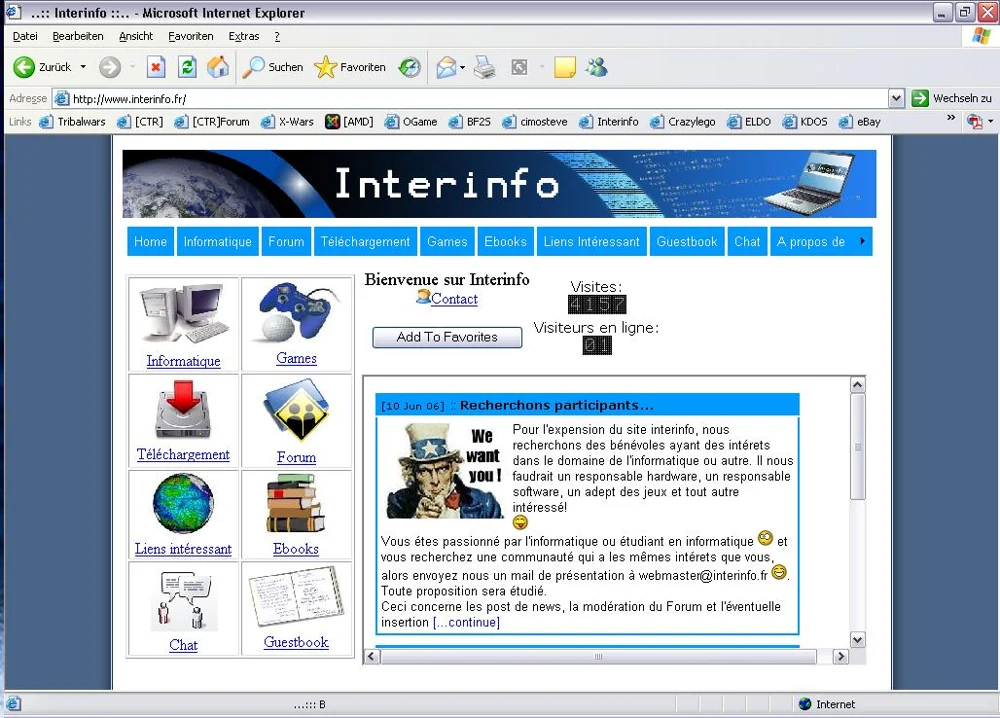 Capture historique : Interinfo