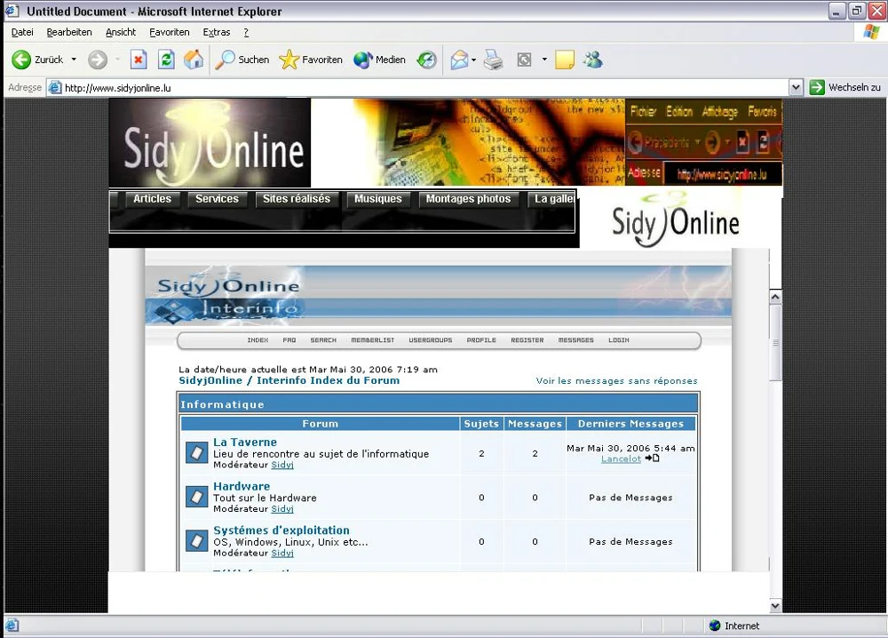 Capture historique : SidyjOnline