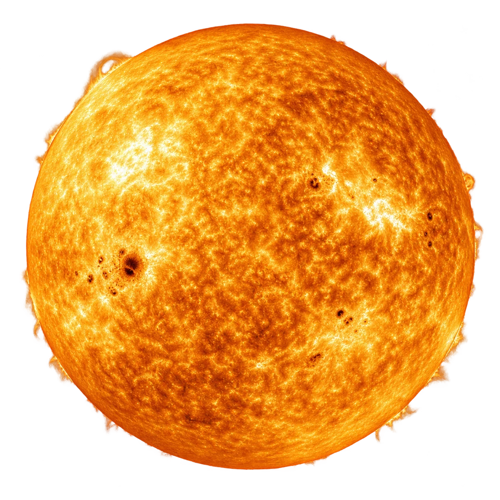 Illustration générée du globe de Soleil.