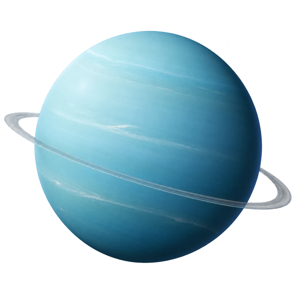 Illustration générée du globe de Uranus.